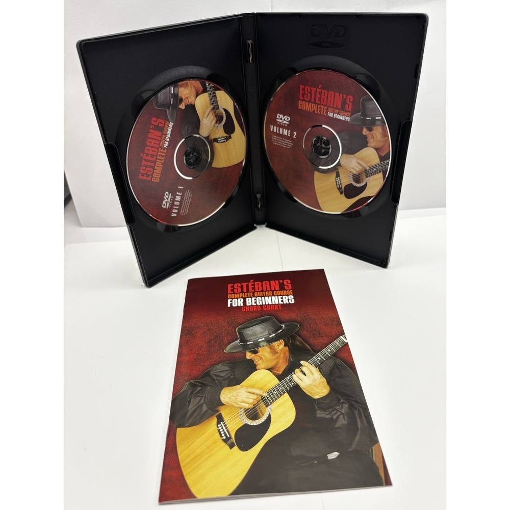 Esteban Complete Guitar Course For Beginners DVD Set 2 DVDs Book Chord Chart - Picture 5 of 13